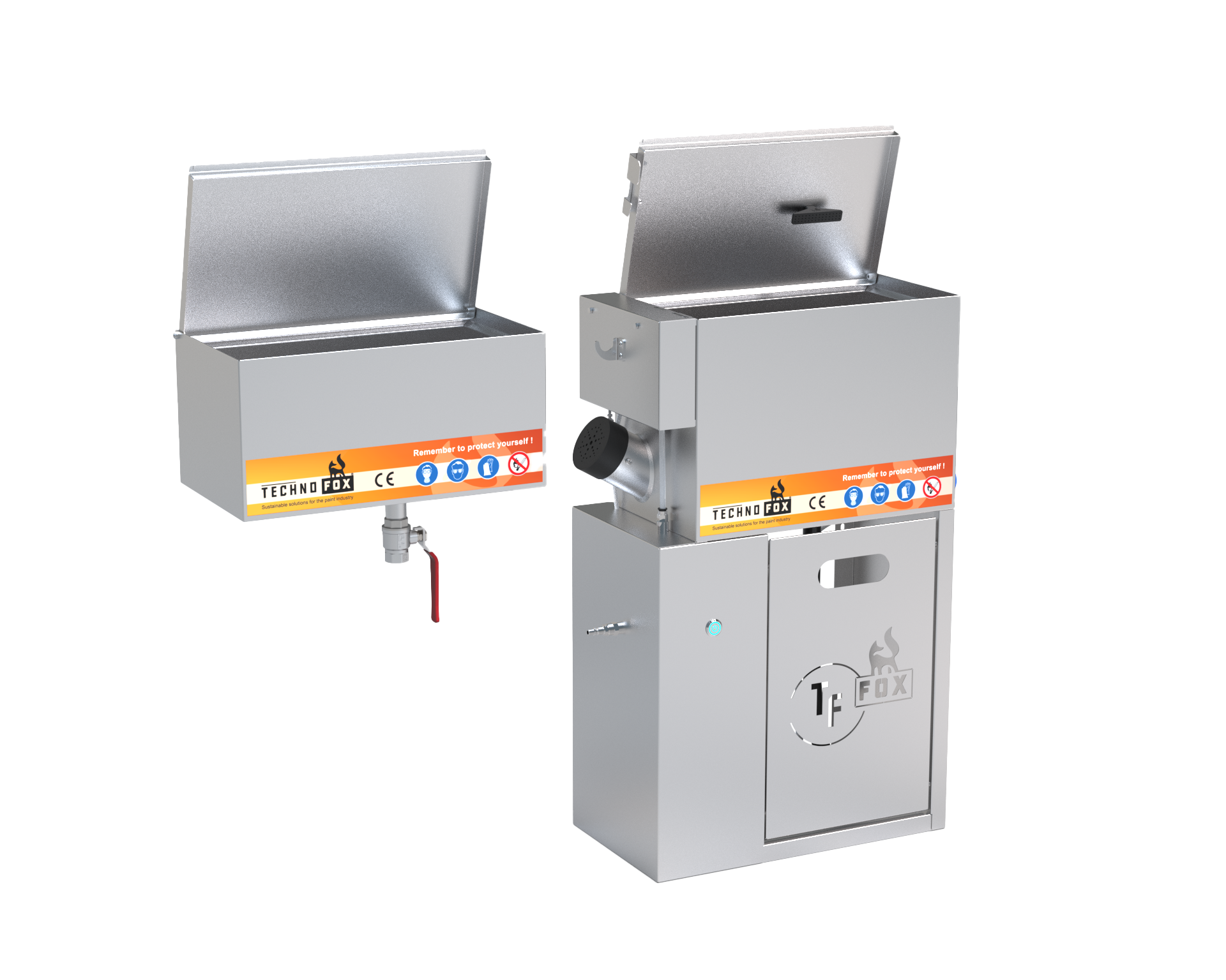 Technofox Compact IoT com Unidade de Limpeza Adicional para operação manual